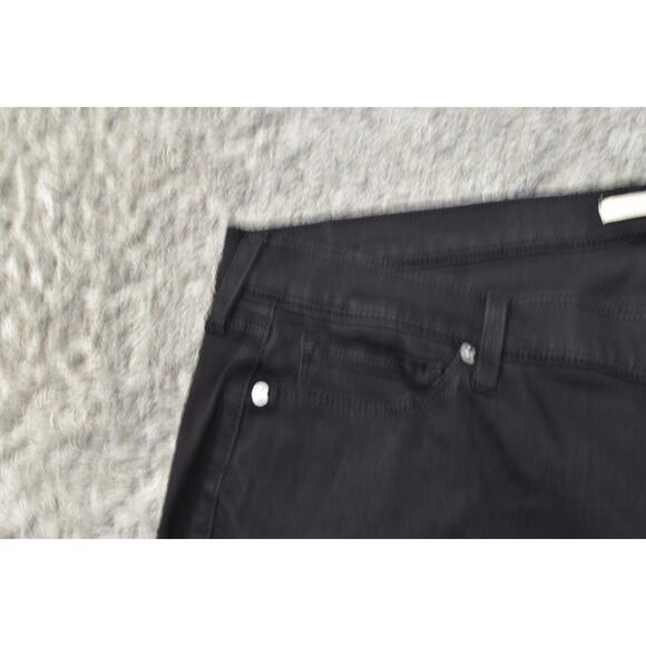 Levi's Women's Black Classic Bootcut Jeans 24W Plus Zip Solid Cotton Blend - Picture 6 of 7